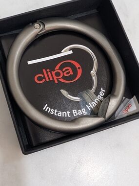 Clipa Instant Bag Hanger - Matte Hematite